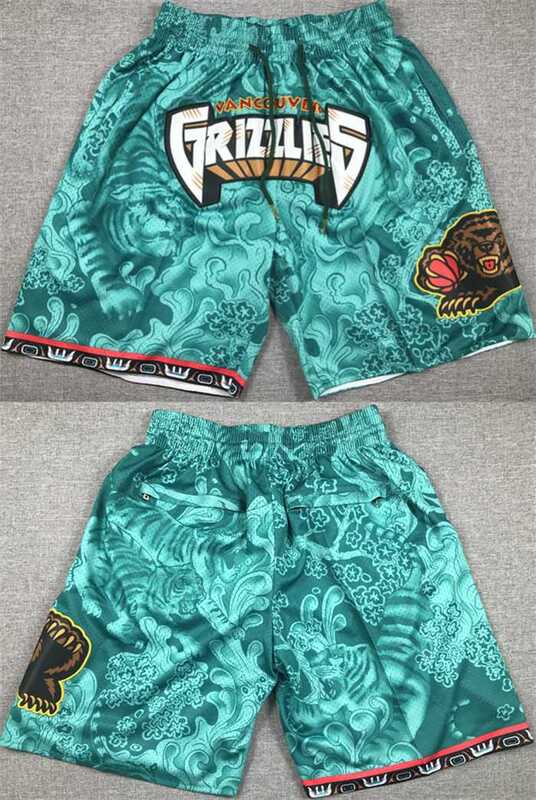 Men%27s Memphis Grizzlies Aqua Shorts (Run Small)